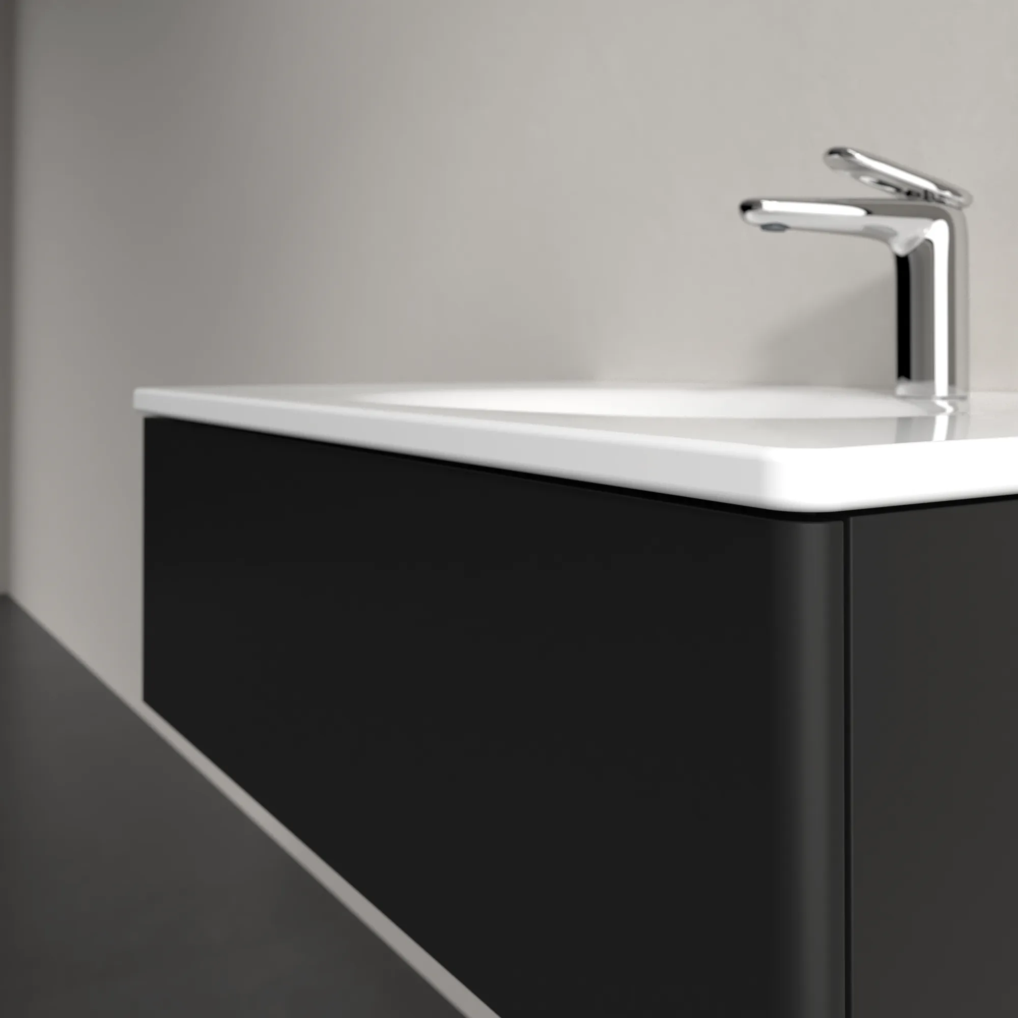 Villeroy & Boch Waschbeckenunterschrank Antao K01, eckig, Black Matt Lacquer, 788 x 256 x 496 mm, Höhe 256 mm, Wanneneinbaumaß 788 mm Villeroy & Boch Waschbeckenunterschrank Antao K01, eckig, Black Matt Lacquer, 788 x 256 x 496 mm, Höhe 256 mm, Wanneneinbaumaß 788 mm