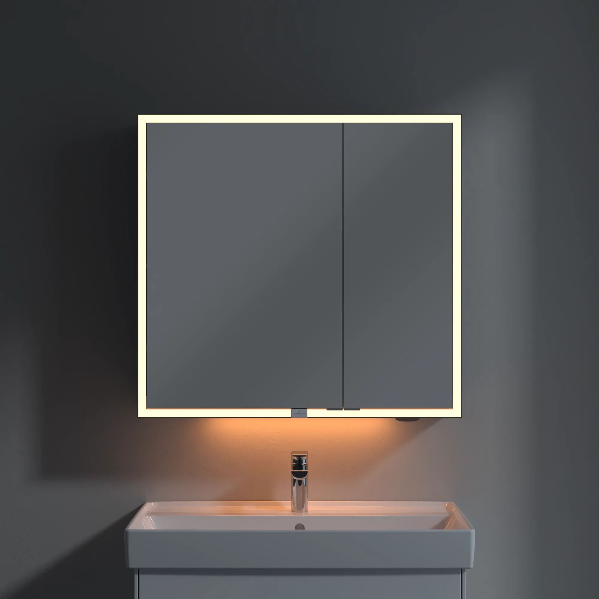 Villeroy & Boch Vorbau-Spiegelschrank „My View Now“ 800 × 750 × 168 mm in White Matt Villeroy & Boch Vorbau-Spiegelschrank „My View Now“ 800 × 750 × 168 mm in White Matt