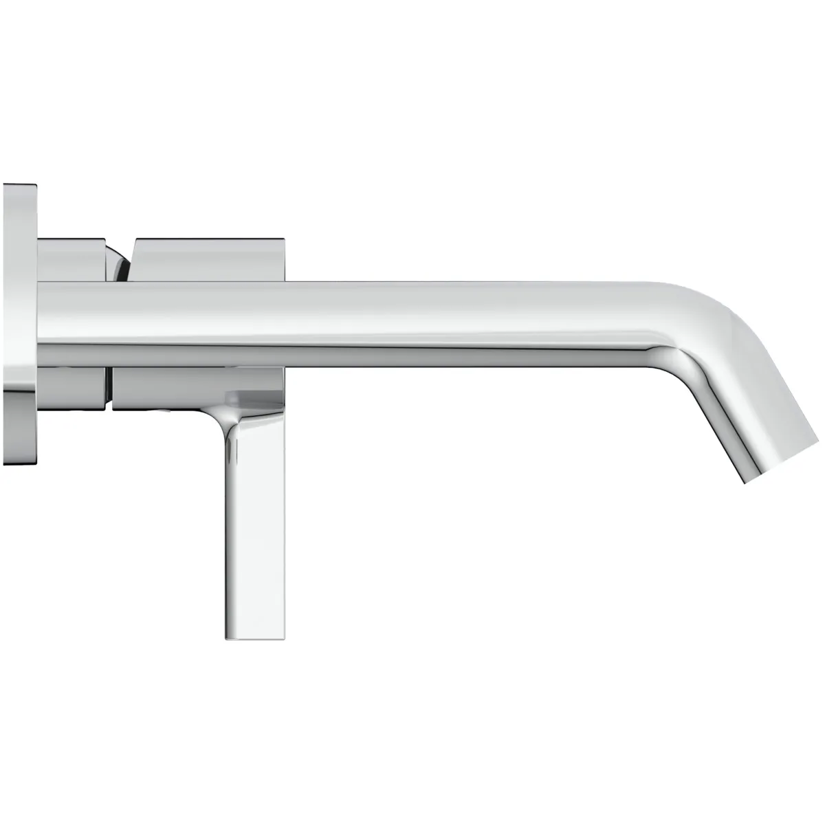 Wand-Waschtischarmatur Joy, Bausatz 2, runde Rosette, Ausladung 180mm, Brushed Gold Wand-Waschtischarmatur Joy, Bausatz 2, runde Rosette, Ausladung 180mm, Brushed Gold