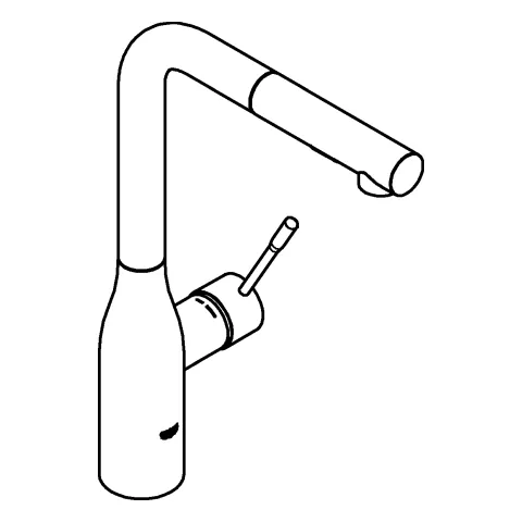 Grohe Essence Einhand-Spültischbatterie, ½, Einlochmontage, herausziehbare Dual Spülbrause, Grohe Long-Life Oberfläche, Grohe SilkMove 28 mm Keramikkartusche Grohe Essence Einhand-Spültischbatterie, ½, Einlochmontage, herausziehbare Dual Spülbrause, Grohe Long-Life Oberfläche, Grohe SilkMove 28 mm Keramikkartusche
