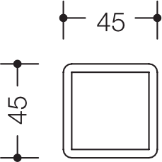 Symbolträger für Piktogramme, 5 Stück reinweiß