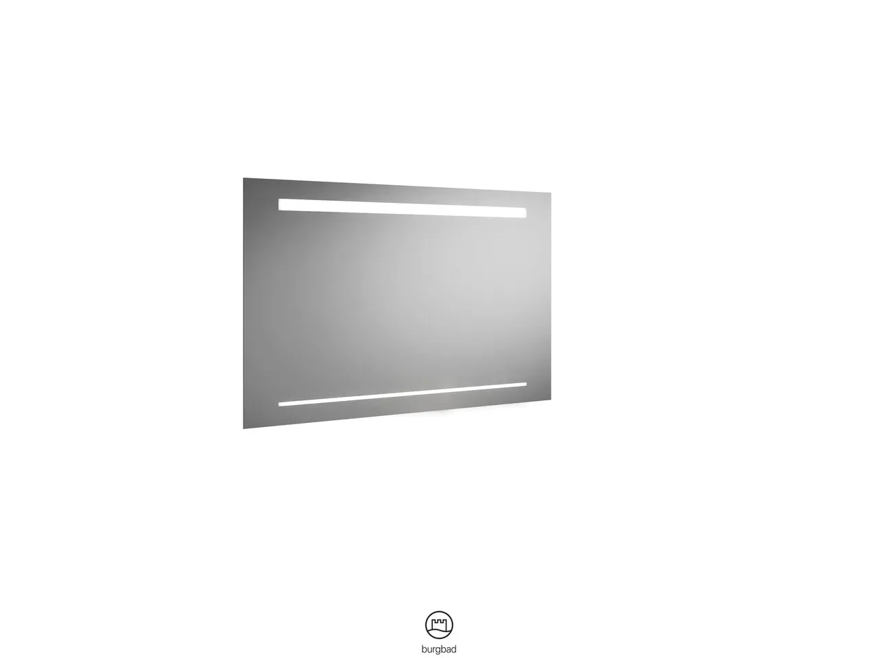 Leuchtspiegel Yumo von burgbad - 1000x640 mm, 25 mm tief, LED-Beleuchtung dimmbar, indirekt, 4250 K, Alu-Optik Leuchtspiegel Yumo von burgbad - 1000x640 mm, 25 mm tief, LED-Beleuchtung dimmbar, indirekt, 4250 K, Alu-Optik