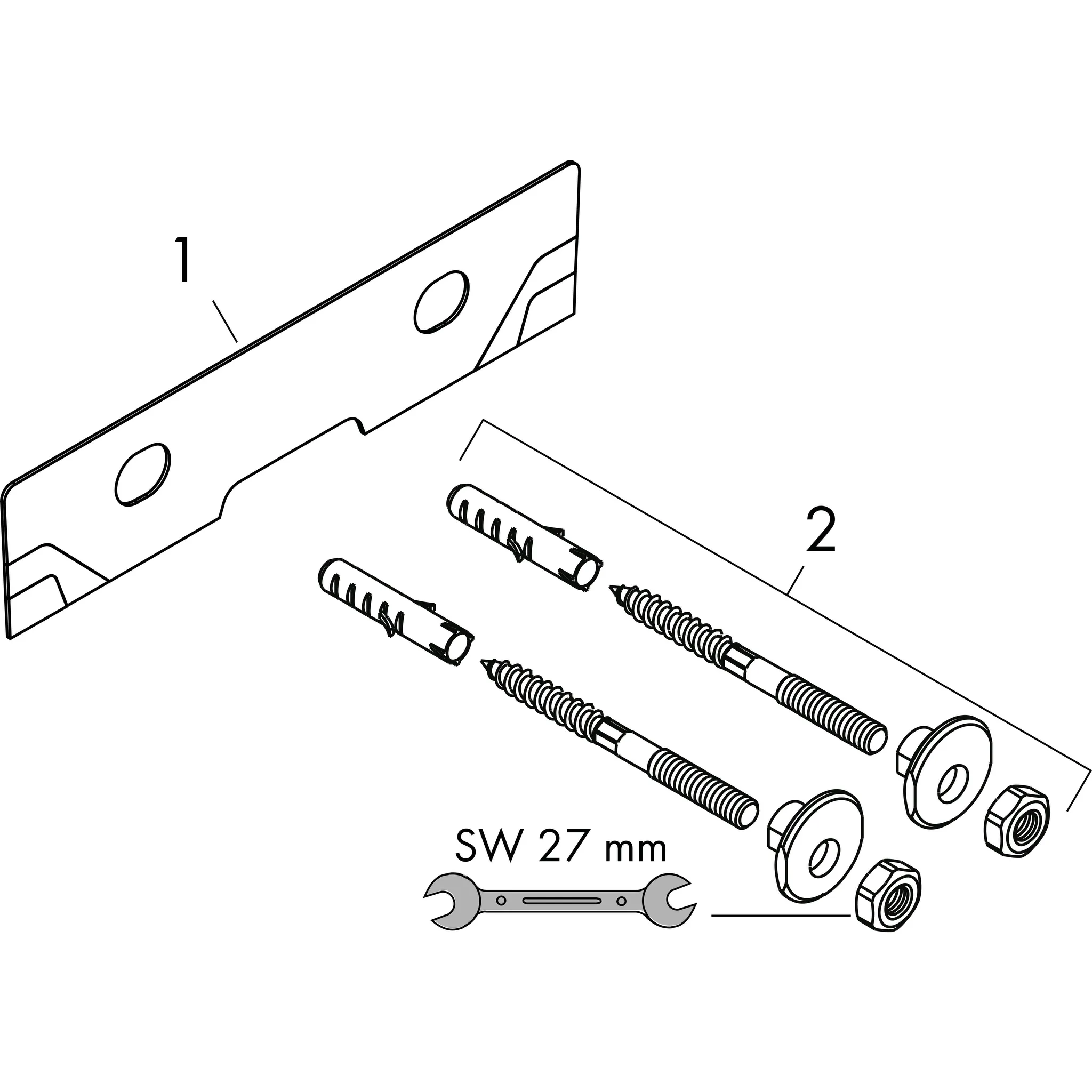 Hansgrohe Xanuia Q Waschtisch Compact 650⁄390 mit Hahnloch ohne Überlauf, SmartClean, Weiß
