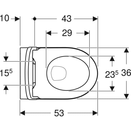 Wand-Tiefspül-WC Set mit WC-Sitz „iCon“ 360 × 330 × 530 mm in weiß matt, Befestigung verdeckt, Soft Closing Wand-Tiefspül-WC Set mit WC-Sitz „iCon“ 360 × 330 × 530 mm in weiß matt, Befestigung verdeckt, Soft Closing