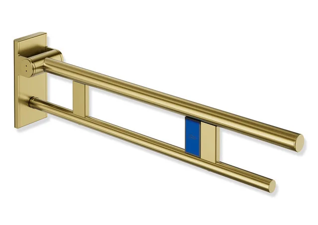 HEWI System 900 - Mobiler Stützklappgriff Duo, Design A, Edelstahl PVD gold gebürstet, Ausladung 750 mm, Funk-Spülauslösung, links, passend zu WC-Spülsystemen von Geberit, Mepa, Viega, Sanit, Friatec, TECE und Grohe HEWI System 900 - Mobiler Stützklappgriff Duo, Design A, Edelstahl PVD gold gebürstet, Ausladung 750 mm, Funk-Spülauslösung, links, passend zu WC-Spülsystemen von Geberit, Mepa, Viega, Sanit, Friatec, TECE und Grohe