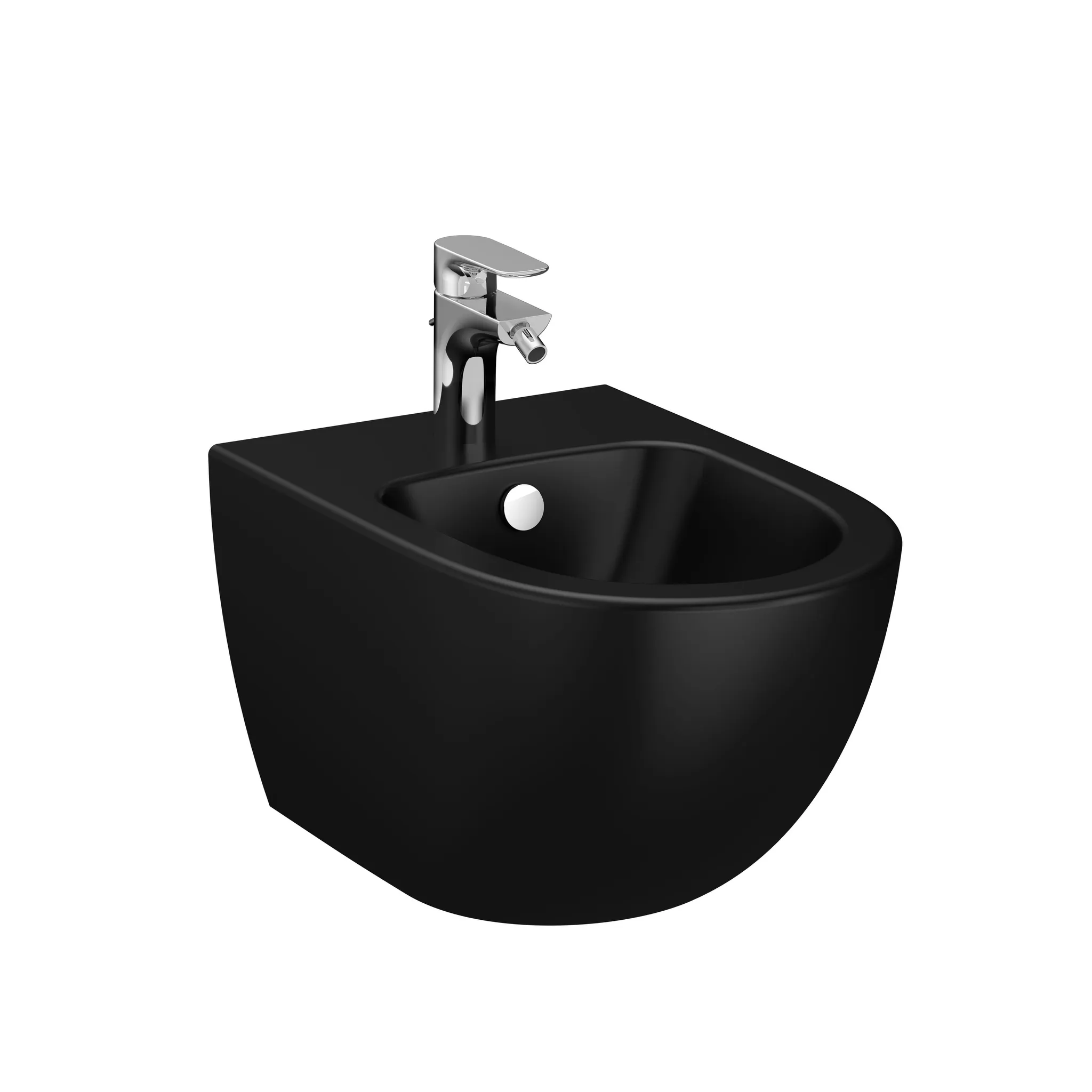 VitrA Sento Wand-Bidet 37 x 54 cm Schwarz Matt VitrA Sento Wand-Bidet 37 x 54 cm Schwarz Matt