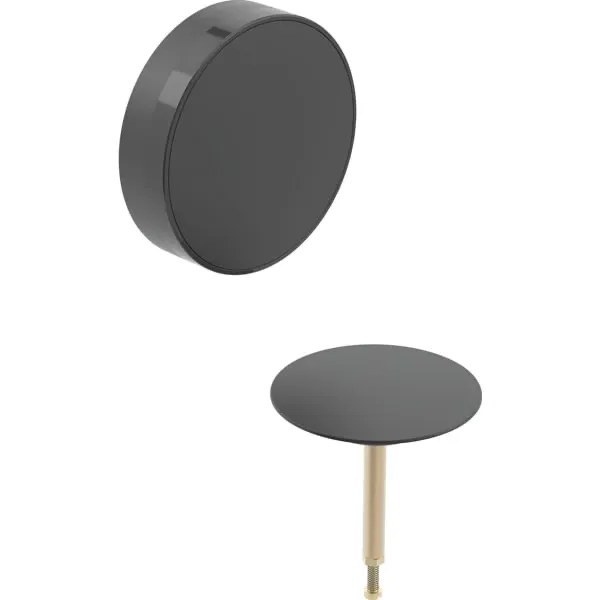 Geberit Badewannenablauf mit Drehbetätigung Fertigbauset Modell 150300141 in schwarz matt Geberit Badewannenablauf mit Drehbetätigung Fertigbauset Modell 150300141 in schwarz matt