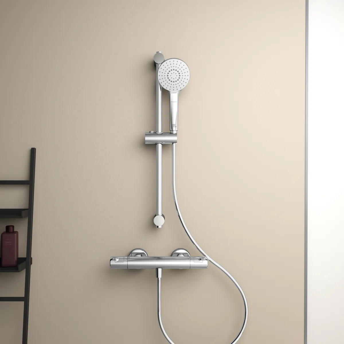 Brausethermostat Aufputz Ceratherm T50, Ausladung 78mm, mit Brausegarnitur, Brausestange 900mm, Chrom Brausethermostat Aufputz Ceratherm T50, Ausladung 78mm, mit Brausegarnitur, Brausestange 900mm, Chrom