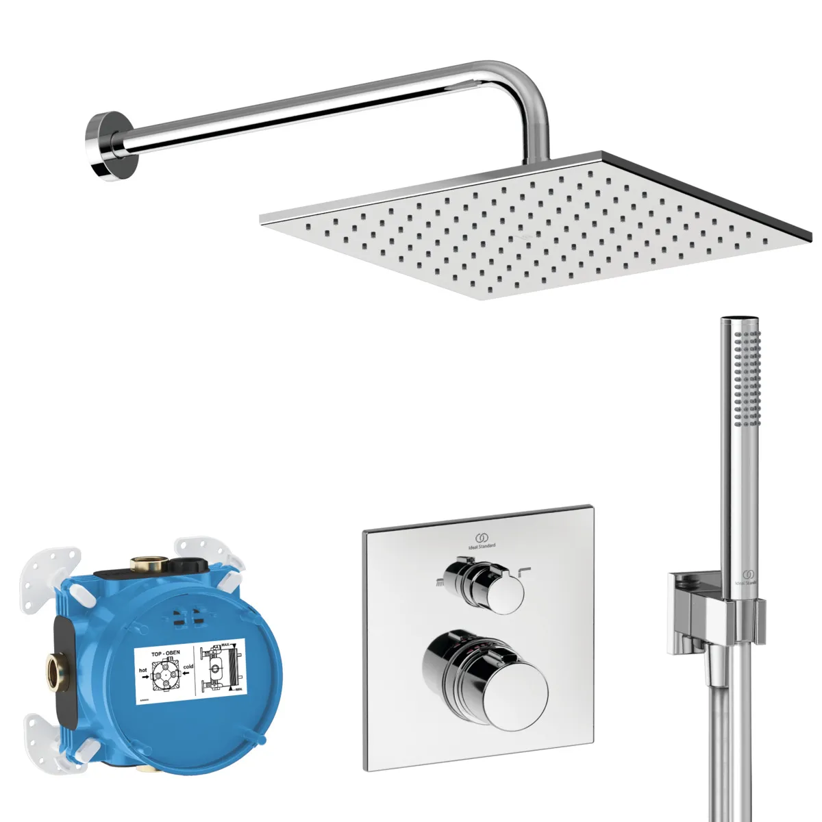 Armaturen-Bundle Unterputz Ceratherm C100 Magnetic Grey Armaturen-Bundle Unterputz Ceratherm C100 Magnetic Grey