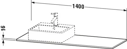 Duravit Konsole „XSquare“ Duravit Konsole „XSquare“