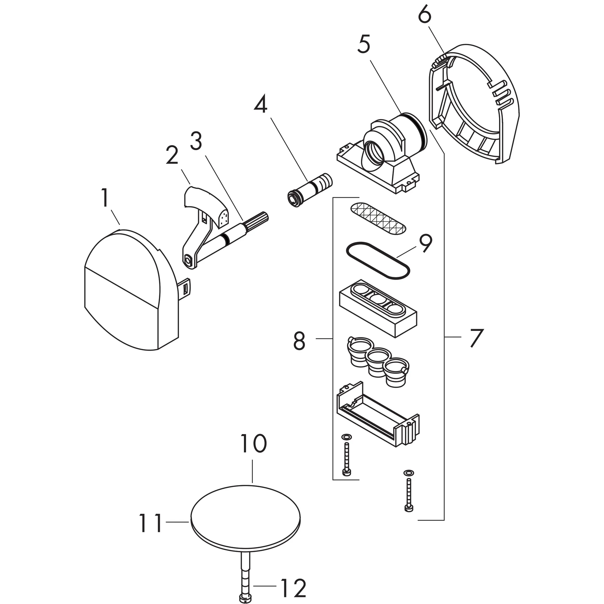 Ab-,Über und Einlaufgarnitur Exafill Fertigset flache Ausführung chrom Ab-,Über und Einlaufgarnitur Exafill Fertigset flache Ausführung chrom