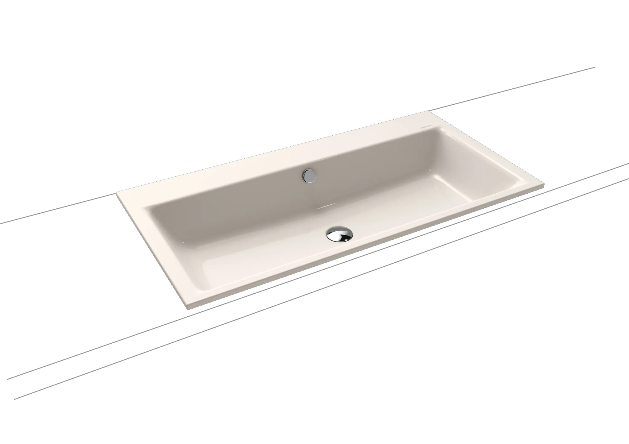 Kaldewei Puro Einbauwaschtisch Mod.3152 900x460mm, pergamon, Perl-Effekt