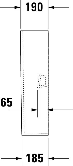 Standsäule DuraStyle für 231965, 231960, 231955, weiß Standsäule DuraStyle für 231965, 231960, 231955, weiß