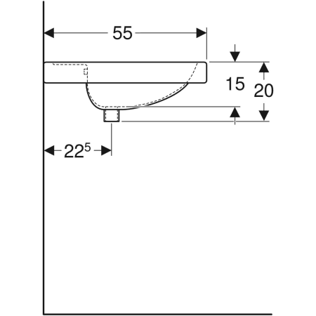 Wandwaschtisch mit Ablagefläche „Preciosa“, rechteckig 80 × 55 cm in weiß alpin Wandwaschtisch mit Ablagefläche „Preciosa“, rechteckig 80 × 55 cm in weiß alpin