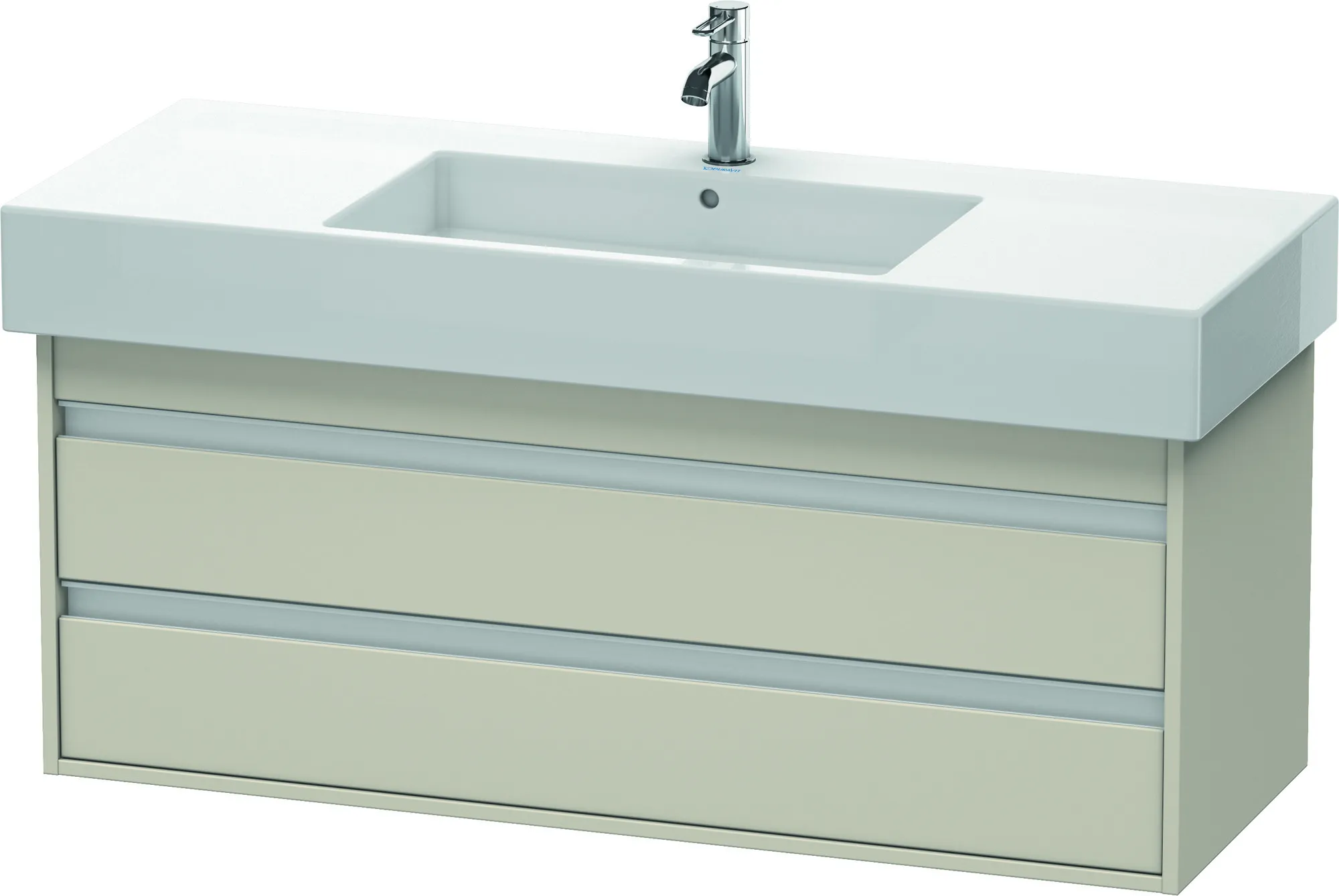 Duravit Waschtischunterschrank wandhängend „Ketho“ 120 × 48 × 45,5 cm Taupe Matt Duravit Waschtischunterschrank wandhängend „Ketho“ 120 × 48 × 45,5 cm Taupe Matt