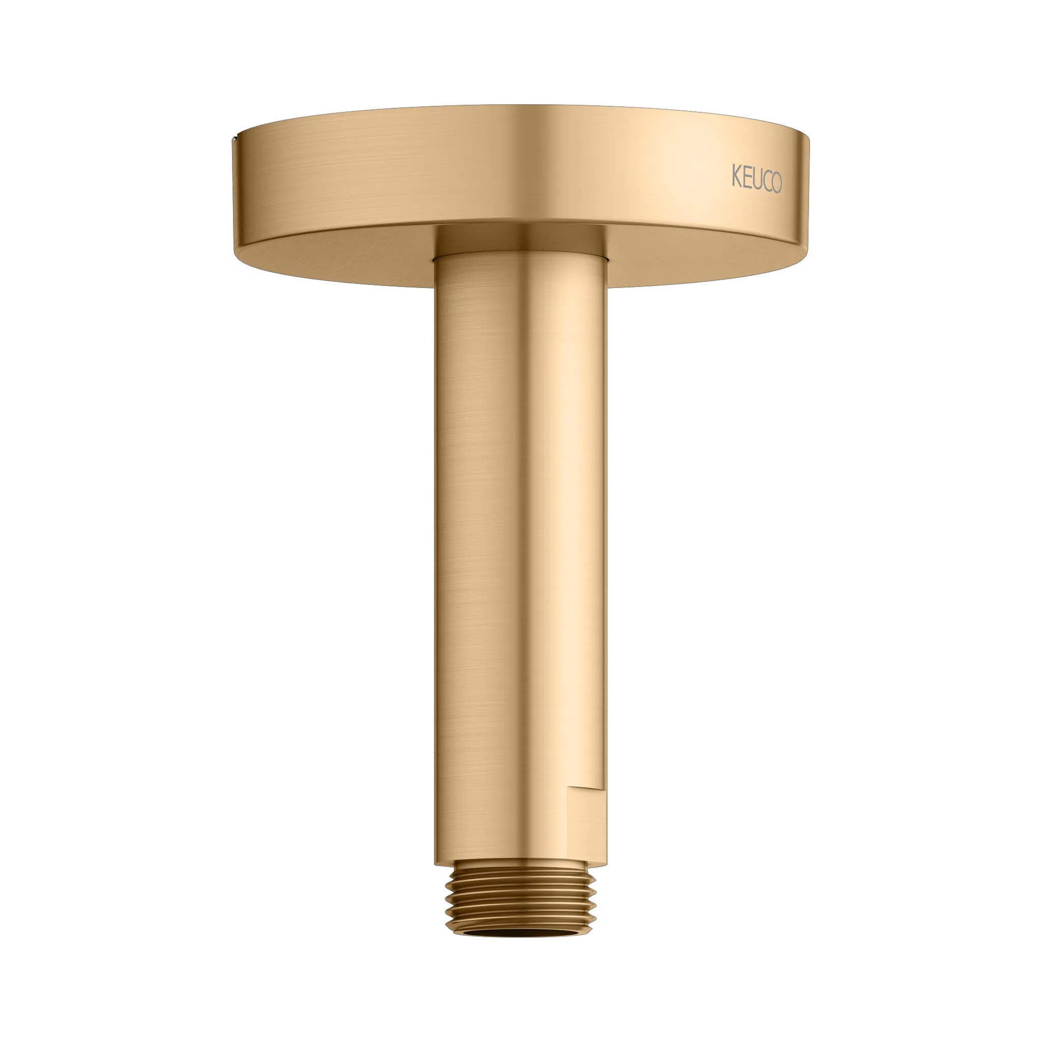 Brausen und Brausezubehör Brausearm Deckenanschluss 100 mm Messing gebürstet rund Brausen und Brausezubehör Brausearm Deckenanschluss 100 mm Messing gebürstet rund