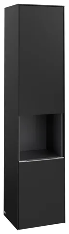 Villeroy & Boch Hochschrank mit offenem Fach „Subway 3.0“ 40 × 171 × 36,2 × 36,2 cm 2 Türen, 1 × offenes Fach, 2 × fixer Fachboden, Anschlag: rechts, 3 × Glasfachboden, 2 Türen, Anschlag rechts
