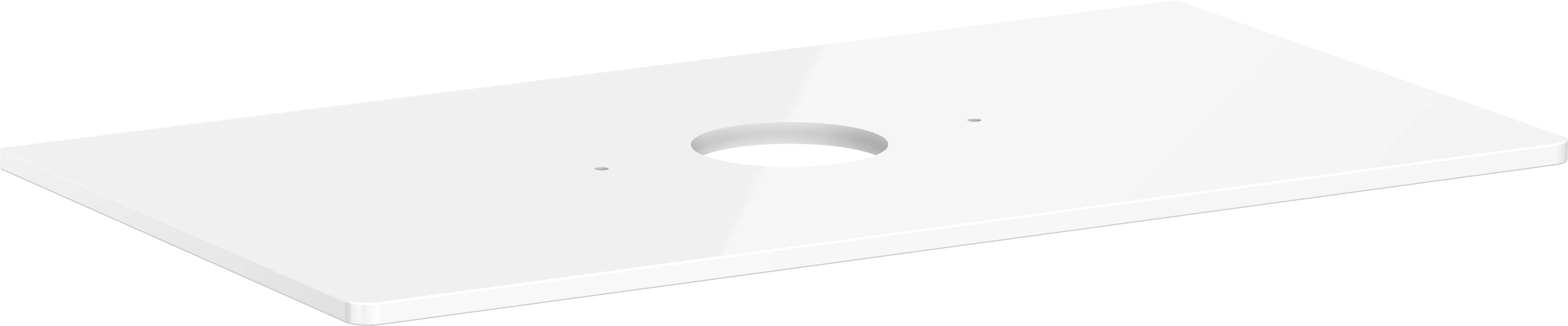 Hansgrohe Xelu Q Konsole, mittiger Ausschnitt für Aufsatzwaschtisch, 980 x 540 mm, weiß hochglanz, Wandmontage mit Befestigungsmaterial Hansgrohe Xelu Q Konsole, mittiger Ausschnitt für Aufsatzwaschtisch, 980 x 540 mm, weiß hochglanz, Wandmontage mit Befestigungsmaterial