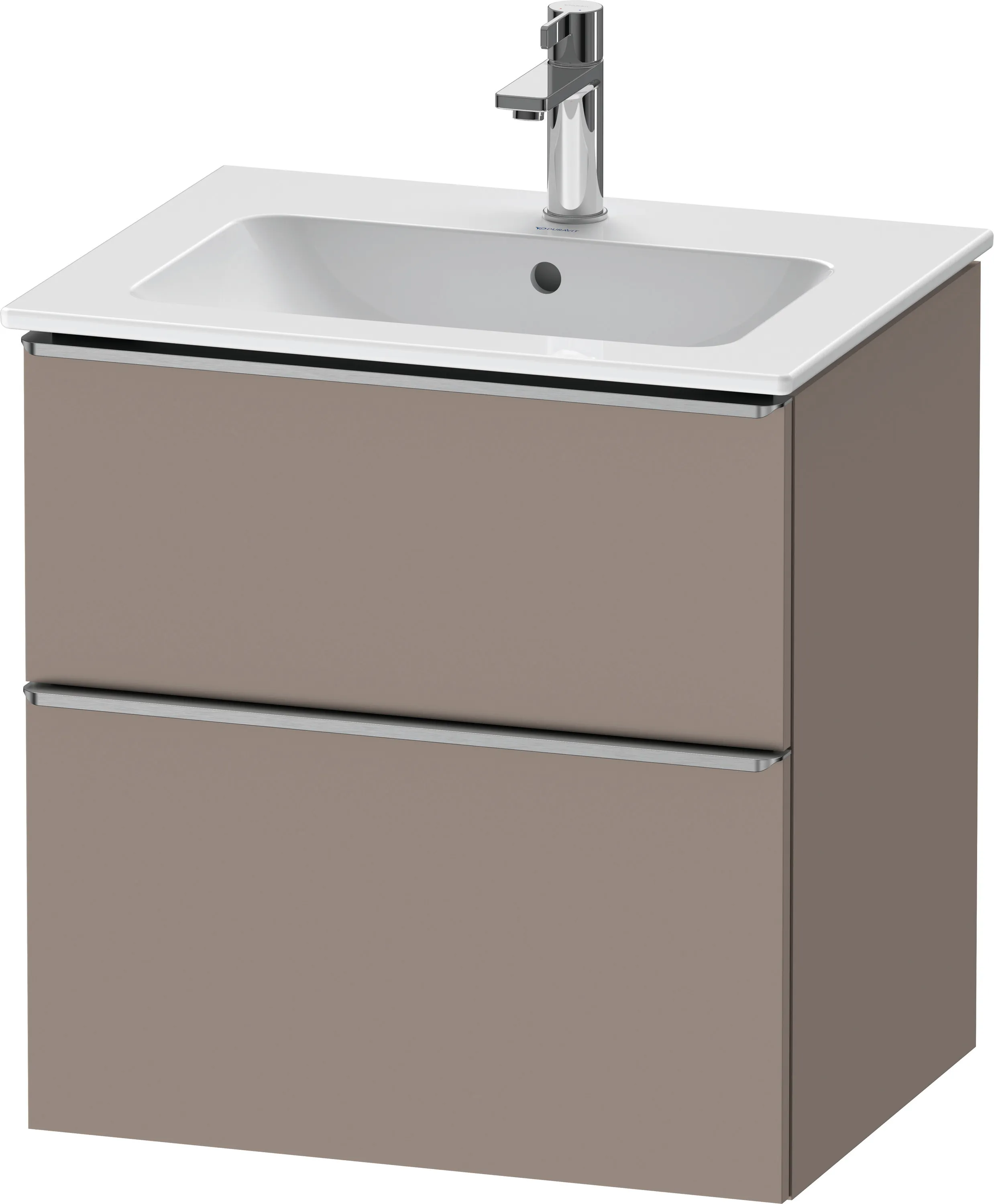 Duravit Waschtischunterschrank wandhängend „D-Neo“ 61 × 62,5 × 46,2 cm Basalt Matt