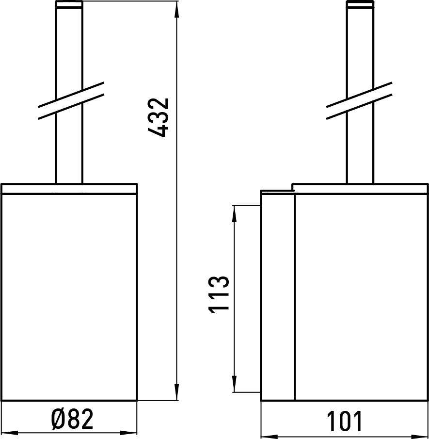 emco Toilettenbürstengarnitur „system 2“ in chrom