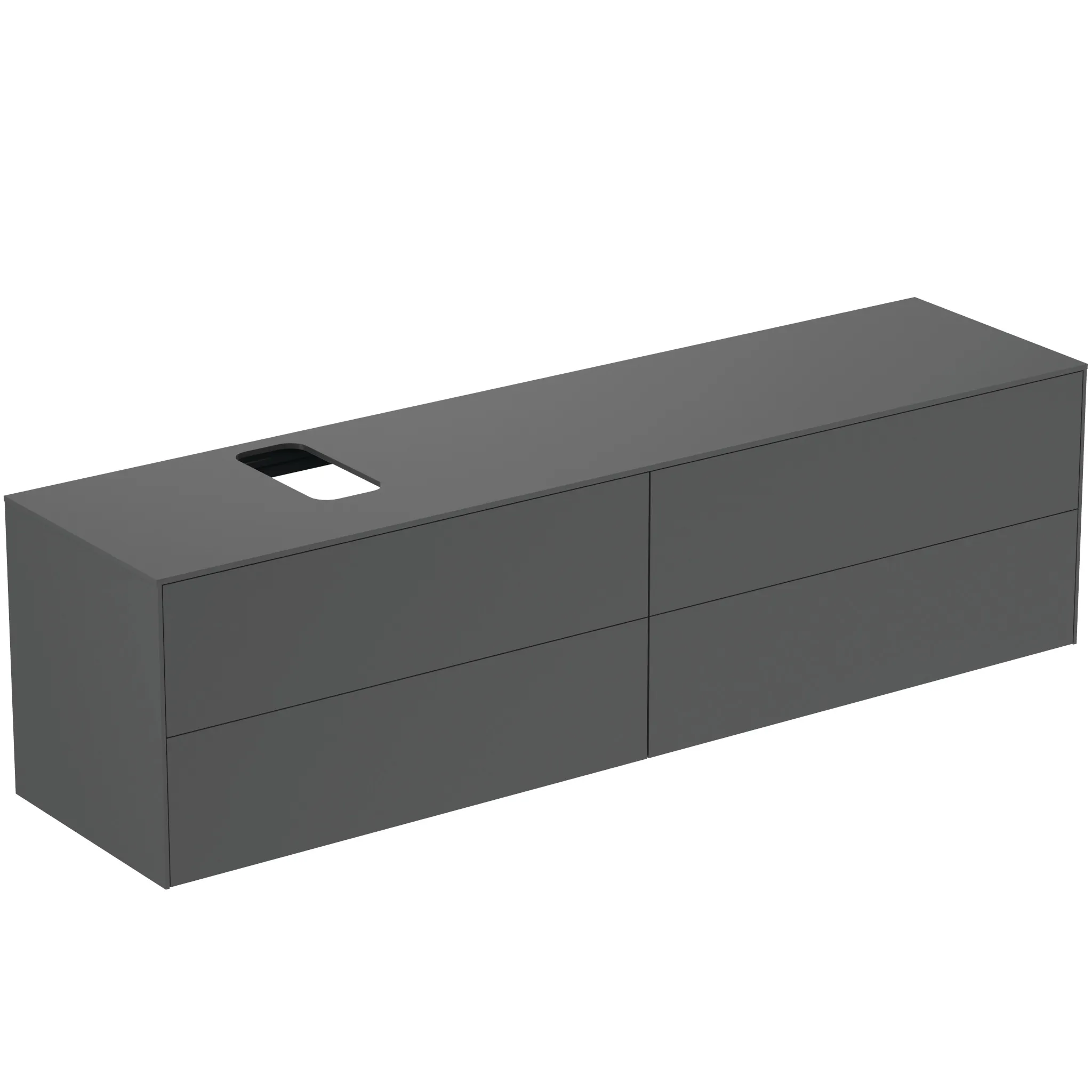 Ideal Standard Waschtischunterschrank Conca, 4 Auszüge, Anthrazit Ideal Standard Waschtischunterschrank Conca, 4 Auszüge, Anthrazit