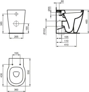 WC „ConnectFreedom“ 36 × 46 × 55 cm WC „ConnectFreedom“ 36 × 46 × 55 cm