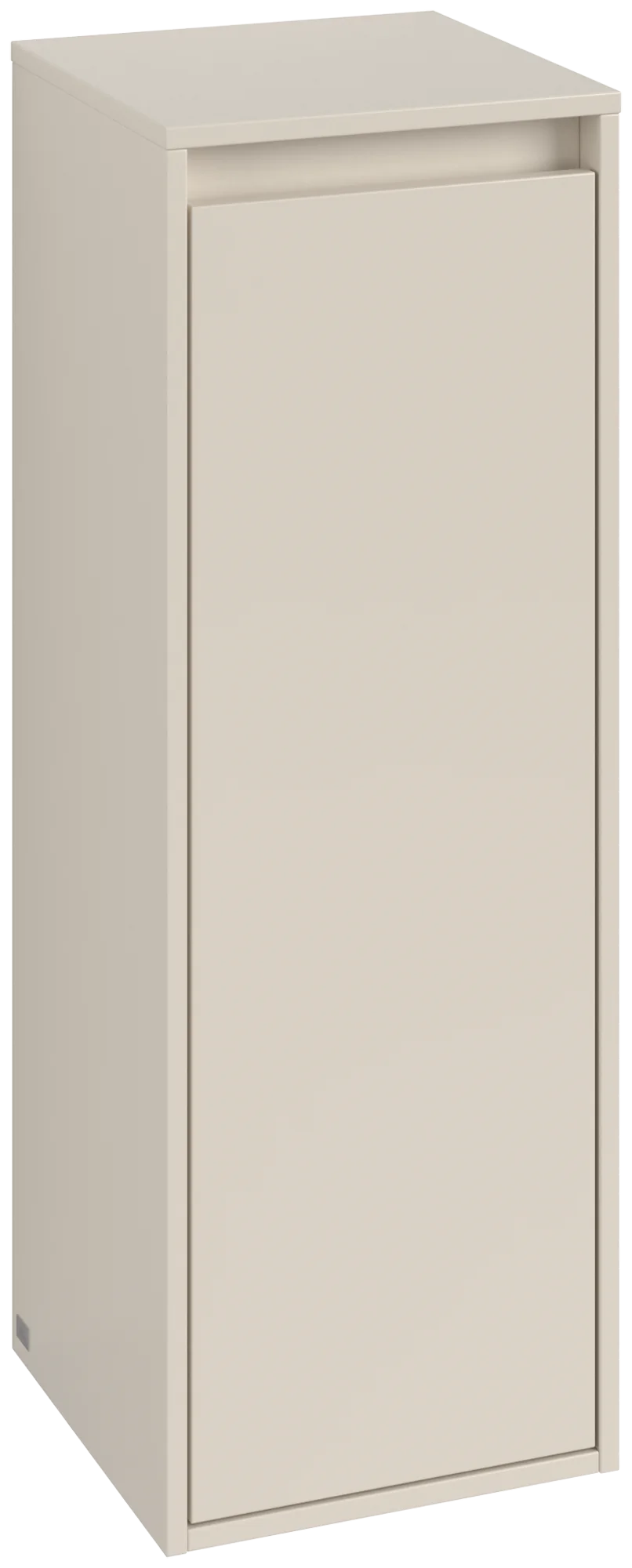 Villeroy & Boch Seitenschrank Skyla C80201, Cashmere Grey, 350x1000x349 mm, 1 Tür, 1 Schublade, mit Absenkautomatik