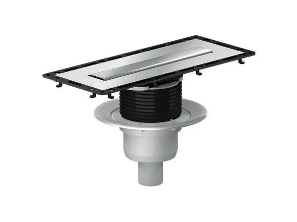 Duschrinne TistoLine senkr. Abdeck. Standard 300 mm, DN 50