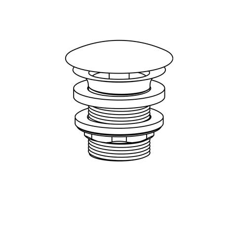 Kludi WT-u.Bidet-Sifon Schaftventil mit Ablaufkappe G1 ¼ Brushed bronze Kludi WT-u.Bidet-Sifon Schaftventil mit Ablaufkappe G1 ¼ Brushed bronze