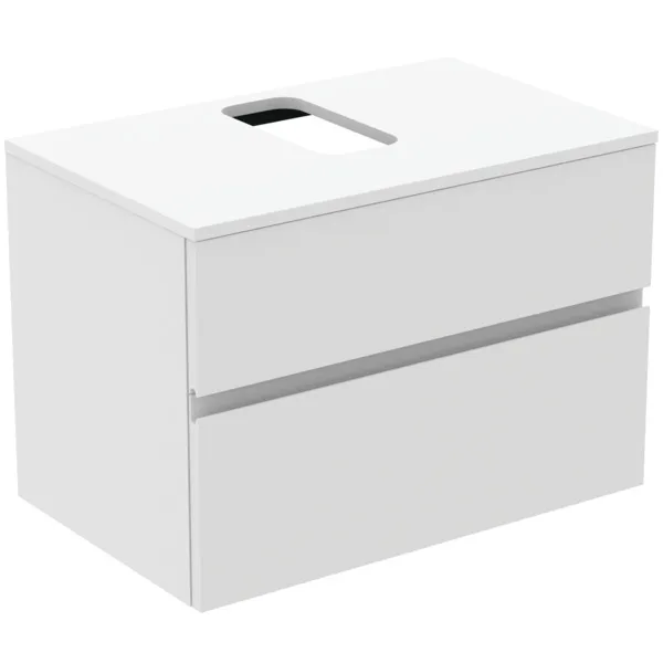 Ideal Standard Waschtischunterschrank „Finesse“ 80,2 × 55,8 × 50,5 cm Weiß matt lackiert