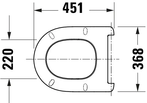 Duravit Univ.WC-Sitz D-shaped Tief 451mm Ülap Absenkaut. abnehmb. Scharn. Edelst. We Duravit Univ.WC-Sitz D-shaped Tief 451mm Ülap Absenkaut. abnehmb. Scharn. Edelst. We