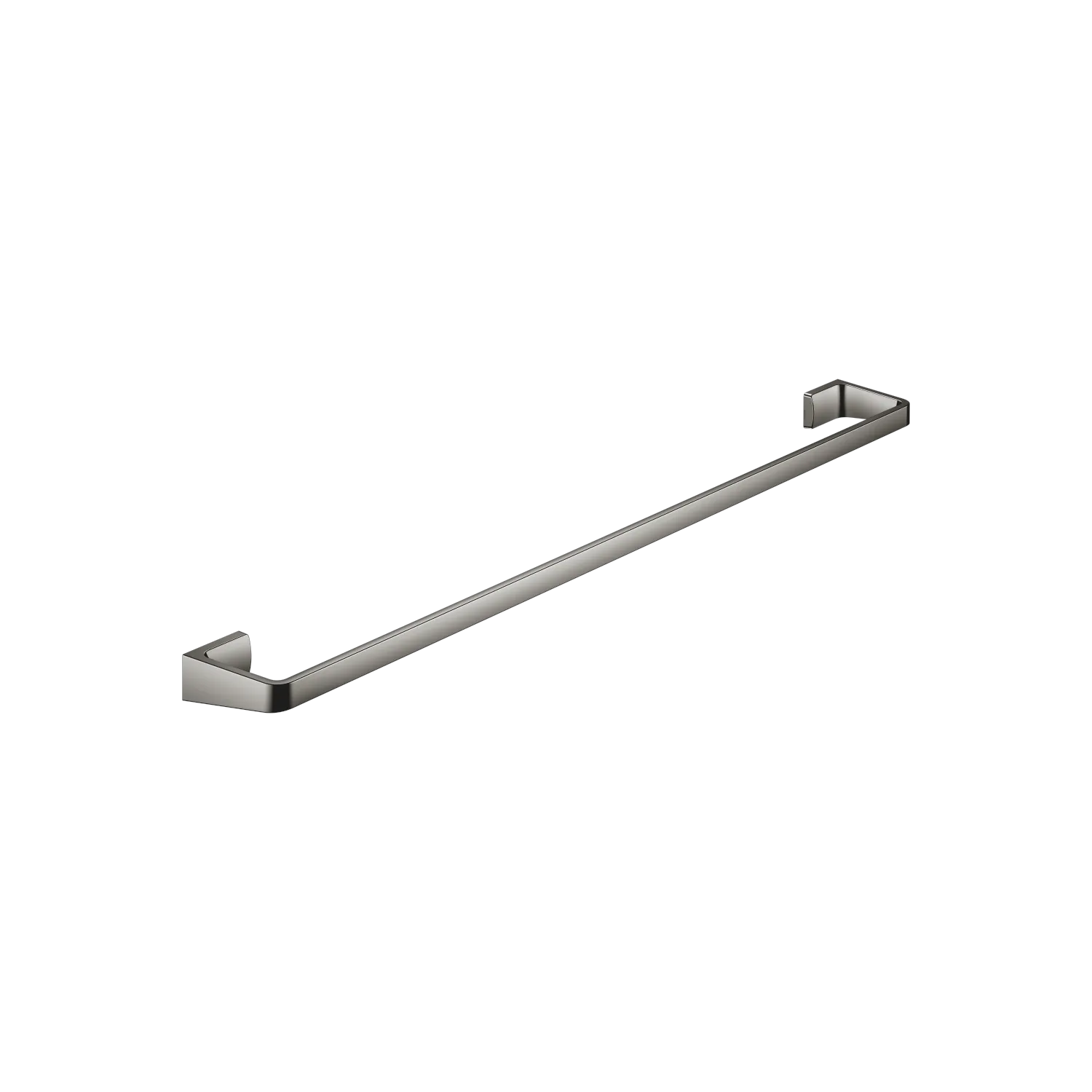 Dornbracht Badetuchhalter SERIENSPEZIFISCH Dark Chrome - 758 x 800 mm, Höhe 35 mm, Ausladung 89 mm, passt zu ELIO, ENO, LOT, MEM und TARA ULTRA