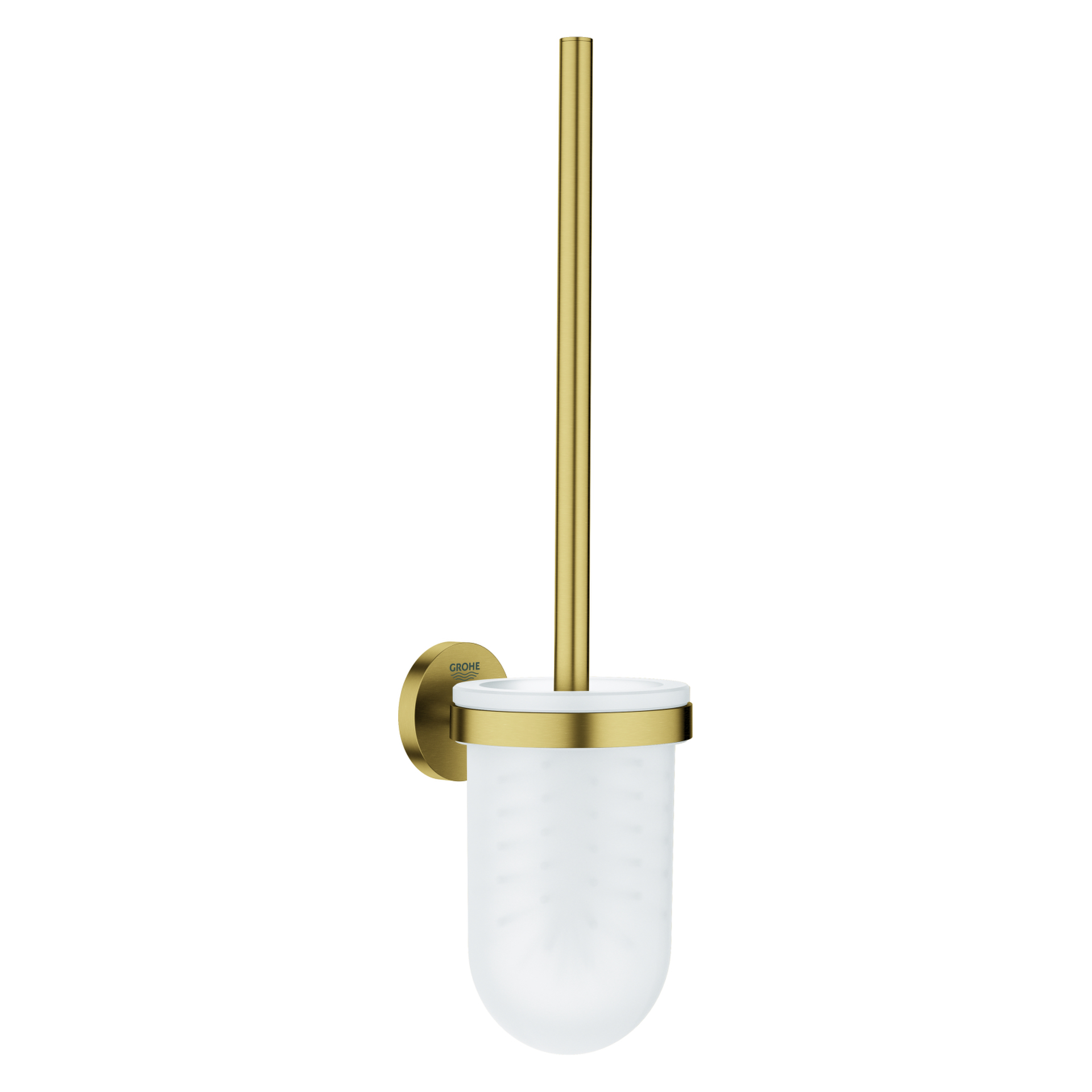 Toilettenbürstengarnitur Essentials 40374_1, Material Glas/Metall, Wandmontage, chrom/glas