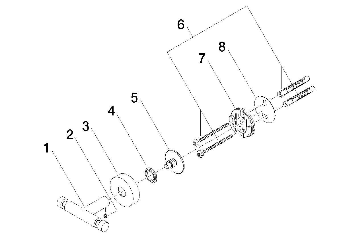 Dornbracht Haken, 2-teilig - Chrom Dornbracht Haken, 2-teilig - Chrom