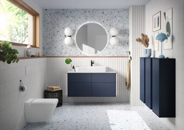Villeroy & Boch Finion F56 Seitenschrank Midnight Blue Matt Lacquer Villeroy & Boch Finion F56 Seitenschrank Midnight Blue Matt Lacquer
