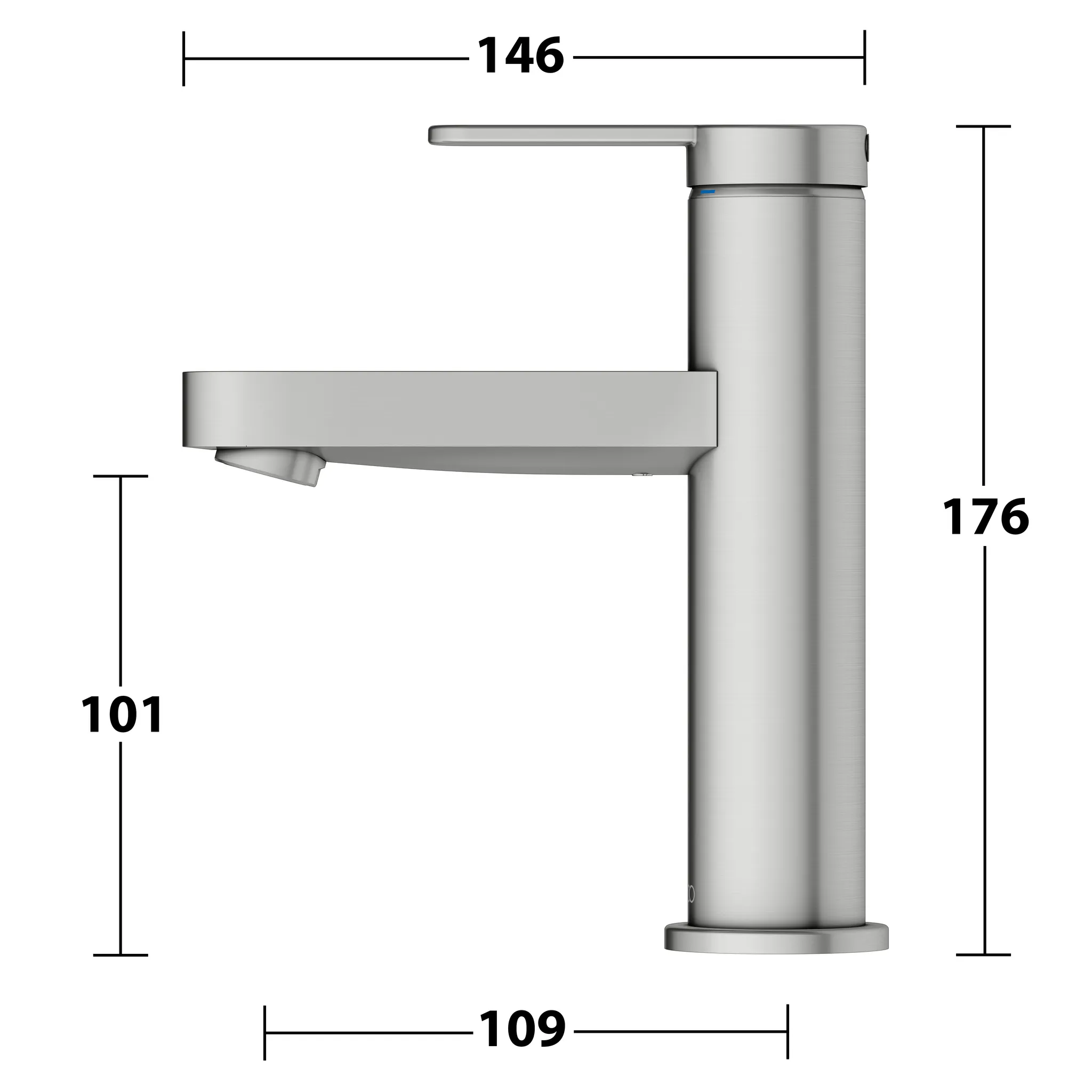 KEUCO IXMO Einhebel-Waschtischmischer 100 IXMO Flat ohne Zugstangen-Ablaufgarnitur IXMO Flat, Rosette rund Edelstahl-finish KEUCO IXMO Einhebel-Waschtischmischer 100 IXMO Flat ohne Zugstangen-Ablaufgarnitur IXMO Flat, Rosette rund Edelstahl-finish