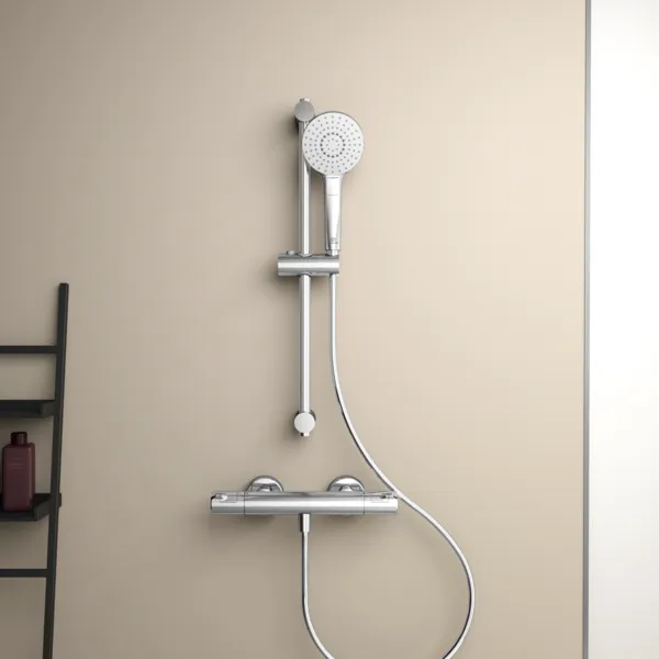 Brausethermostat Aufputz Ceratherm T50, Ausladung 78mm, mit Brausegarnitur, Brausestange 900mm, Chrom Brausethermostat Aufputz Ceratherm T50, Ausladung 78mm, mit Brausegarnitur, Brausestange 900mm, Chrom