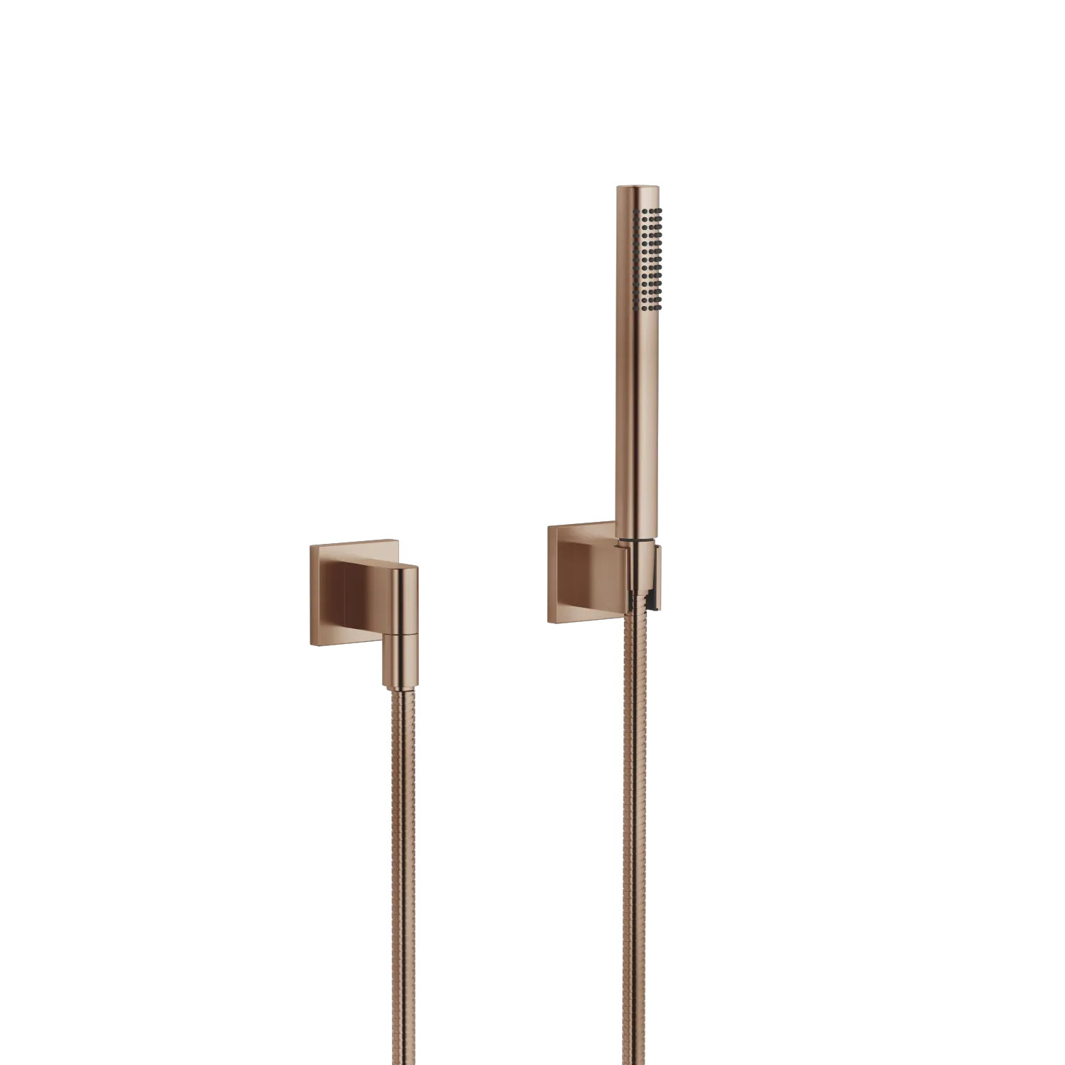 Dornbracht Schlauchbrausegarnitur SERIENSPEZIFISCH Bronze gebürstet PVD DF red, Durchfluss max. 6,8 l/min, 1250 mm Brauseschlauch mit Verdrehschutz