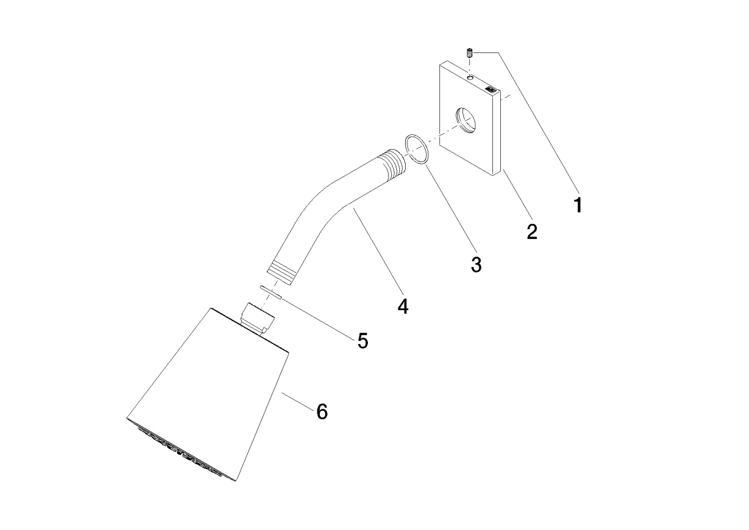 Dornbracht Kopfbrause SERIENSPEZIFISCH Chrom 28504670, Ausladung 180-210 mm, Kugelgelenk 30Grad schwenkbar Dornbracht Kopfbrause SERIENSPEZIFISCH Chrom 28504670, Ausladung 180-210 mm, Kugelgelenk 30Grad schwenkbar
