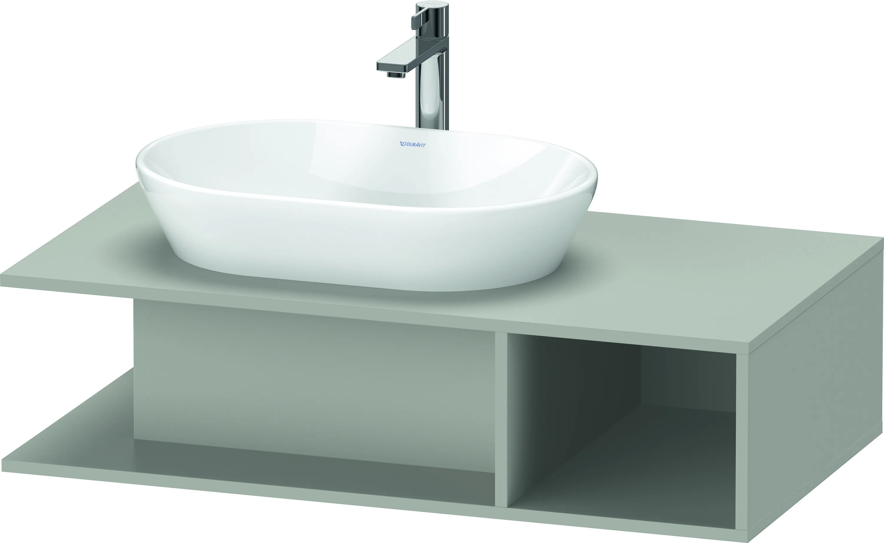 Duravit Waschtischunterschrank wandhängend „D-Neo“ 100 × 26 × 55 cm Betongrau Matt Duravit Waschtischunterschrank wandhängend „D-Neo“ 100 × 26 × 55 cm Betongrau Matt