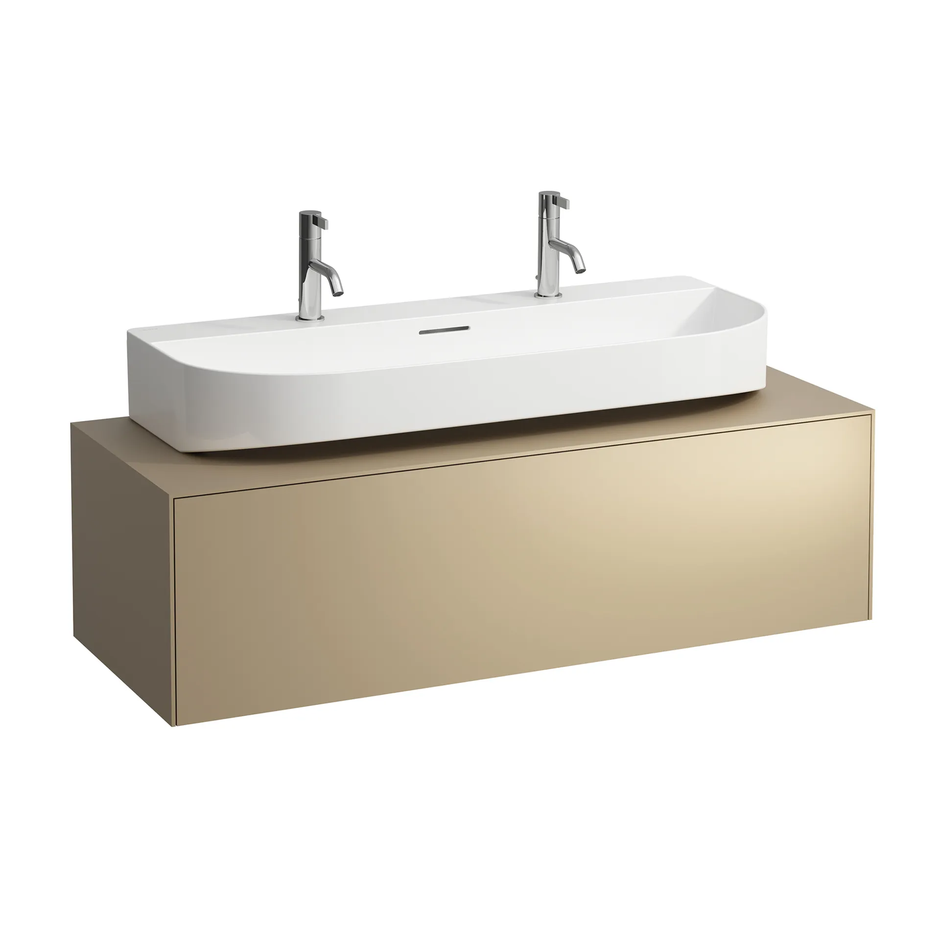 Laufen Waschtischunterbau „SONAR“ 455 × 340 × 1175 mm Gold