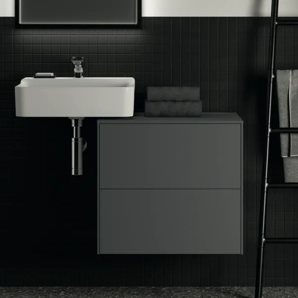 Ideal Standard Waschtischunterschrank Conca, 2 Auszüge, anthrazit Ideal Standard Waschtischunterschrank Conca, 2 Auszüge, anthrazit