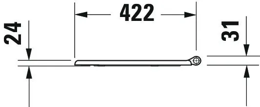 Duravit WC-Sitz „1930“ 36,7 × 43,7 × 3,6 cm Duravit WC-Sitz „1930“ 36,7 × 43,7 × 3,6 cm