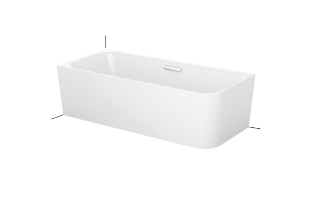 Bette rechteck Badewanne „BetteArt“ 185 × 80 cm in Weiß, 