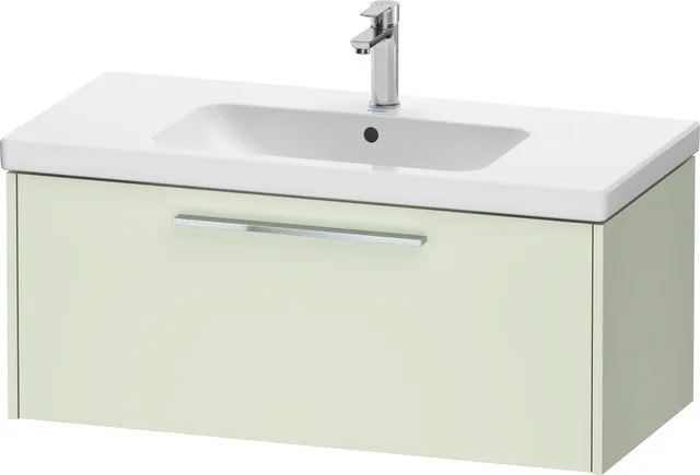 Duravit Waschtischunterschrank Wandhängend „D-Code“ 98,4 × 40 × 46 cm in Blassgrün Matt