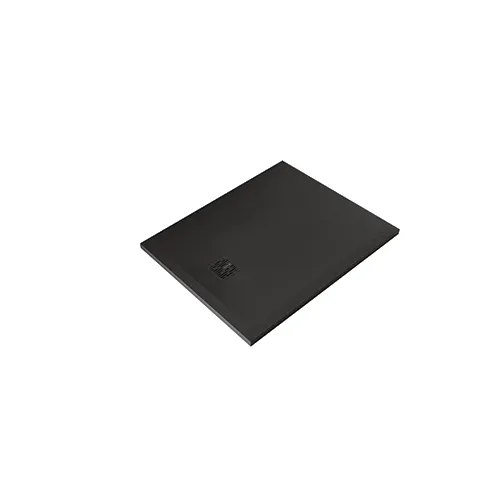 -TERRA Duschwanne 70 x 140 H3 cm Abflussabdeckung inkl. Mattschwarz