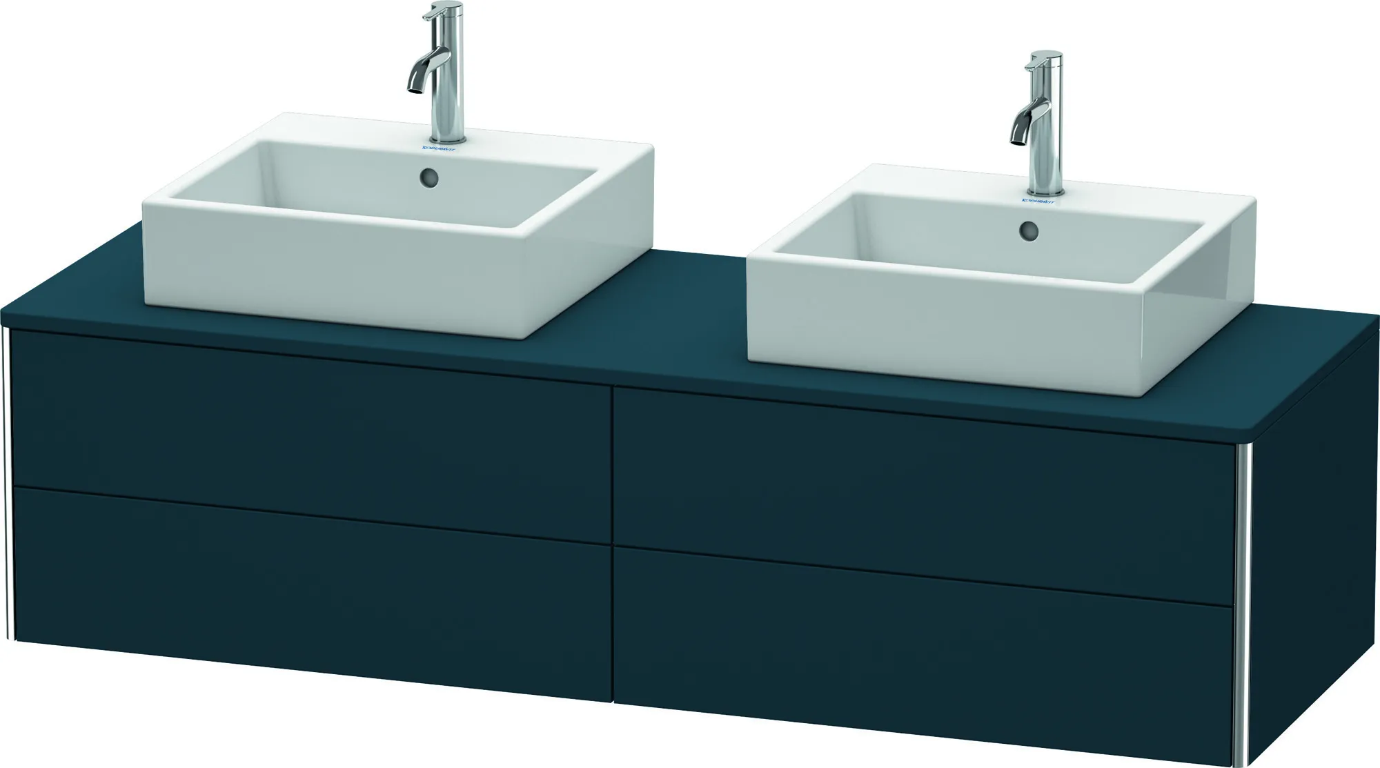 Duravit Waschtischunterschrank wandhängend „XSquare“ 160 × 40 × 54,8 cm Nachtblau Seidenmatt Duravit Waschtischunterschrank wandhängend „XSquare“ 160 × 40 × 54,8 cm Nachtblau Seidenmatt