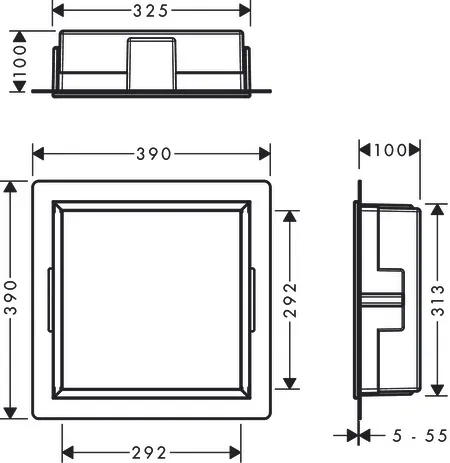 XtraStoris Original Wandnische mit integrier.Rah.300 x 300 x 100 mm MSW XtraStoris Original Wandnische mit integrier.Rah.300 x 300 x 100 mm MSW