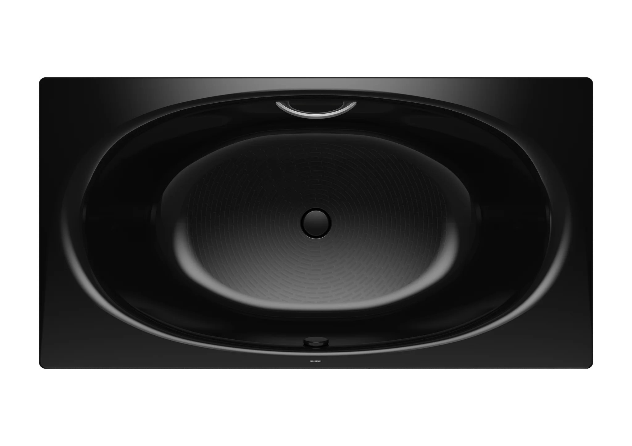Kaldewei ELLIPSO DUO Badewanne, schwarz, Perl-Effekt, 1900x1000 mm, 440 mm Tiefe