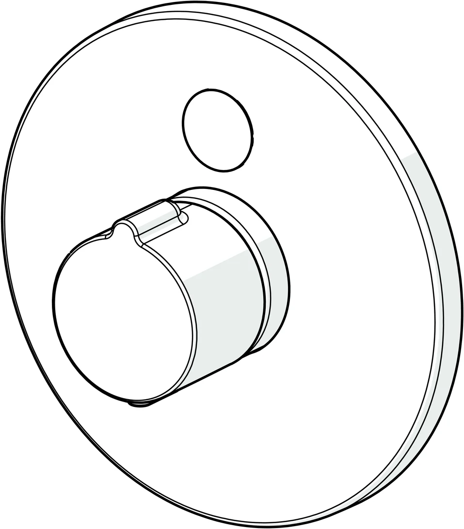 HansaELECTRA Duscharmatur 8090 Rosette rund 12 V Chrom